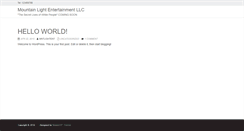 Desktop Screenshot of mountainlightentertainment.com