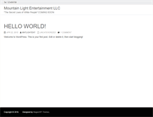 Tablet Screenshot of mountainlightentertainment.com